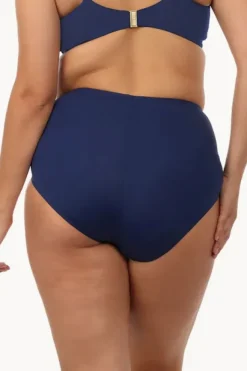 Bottoms|Maxine Solid Full Pant Navy