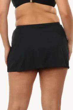 Bottoms|Maxine Solid Skirted Pant BLACK