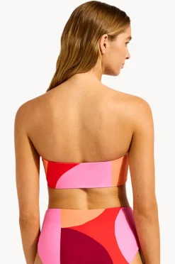 Bikini Tops|Seafolly Sorrento Reversible Tube Top Flame