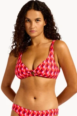 Bikini Tops|Seafolly Sorrento Ring Front Tank Flame