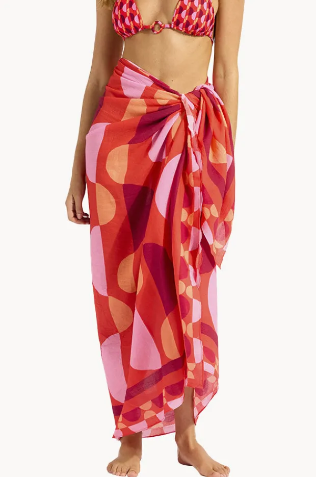 Sarongs|Seafolly Sorrento Sarong Flame