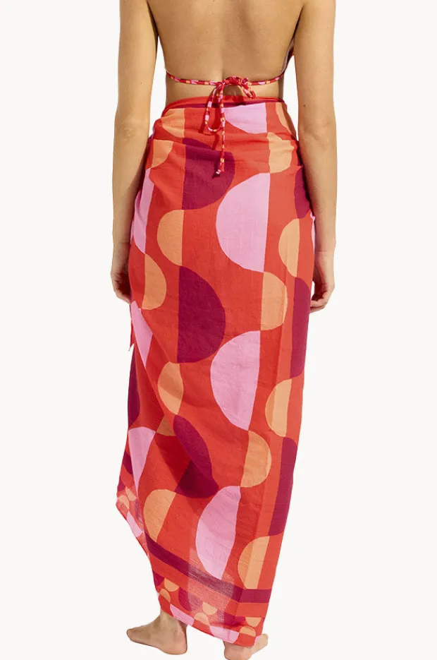 Sarongs|Seafolly Sorrento Sarong Flame