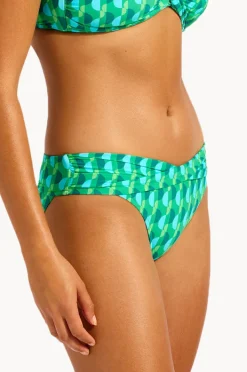 Bottoms|Seafolly Sorrento Twist Band Hipster Vivid green