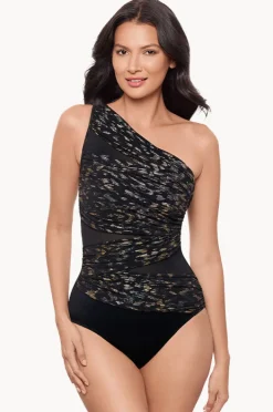 One Pieces|Miraclesuit Sparkle Plenty Jena One Piece Black/gold