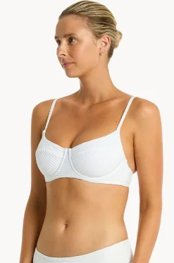 Bikini Tops|Sea Level Spinnaker Balconette Bra White