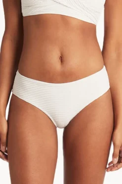 Bottoms|Sea Level Spinnaker Mid Bikini Pant White