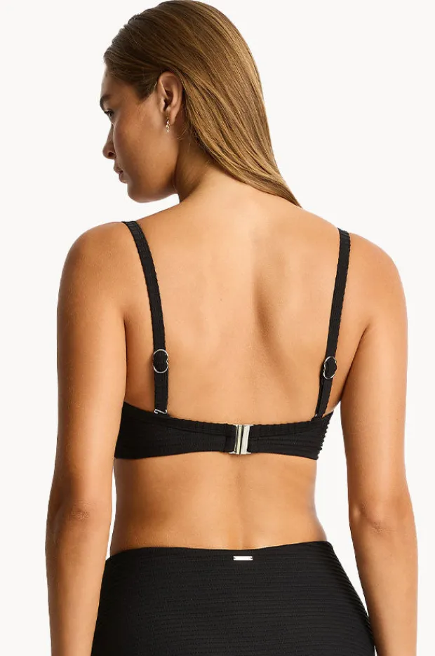 Bikini Tops|Sea Level Spinnaker Moulded Underwire Bra Black