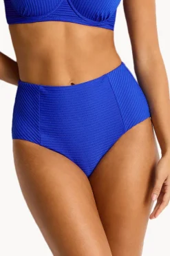 Bottoms|Sea Level Spinnaker Panelled High Waist Pant Cobalt