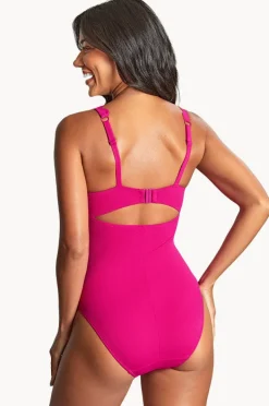 One Pieces|Panache Spirit Rita F Cup Plunge One Piece Magenta