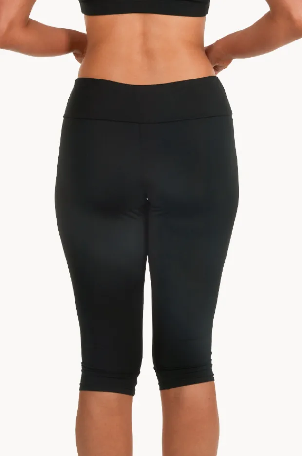 Bottoms|Base Swim Sports 3/4 Swim Pant BLACK