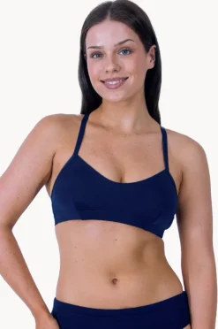 Bikini Tops|Base Swim Sports Crop Navy