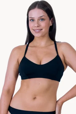 Bikini Tops|Base Swim Sports Crop Black