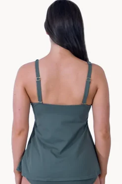 Tankini Tops|Base Swim Sports F/G Cup V Neck Tankini Separate Khaki