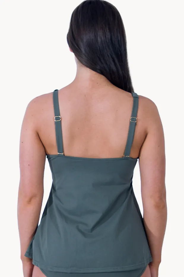 Tankini Tops|Base Swim Sports F/G Cup V Neck Tankini Separate Khaki