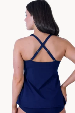 Tankini Tops|Base Swim Sports F/G Cup V Neck Tankini Separate Navy