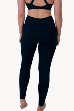 Bottoms|Base Swim Sports High Waist Full Length Pant BLACK