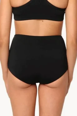 Bottoms|Base Swim Sports High Waisted Pant Black