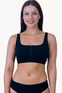 Bikini Tops|Base Swim Sports Multi Fit Crop Black