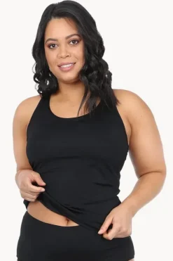 Tankini Tops|Base Swim Sports Tankini Separate Black