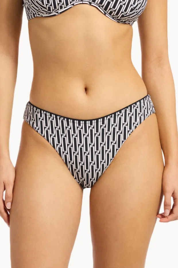 Bottoms|Jets Spring Geo High Leg Pant Black