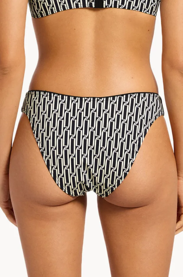 Bottoms|Jets Spring Geo High Leg Pant Black