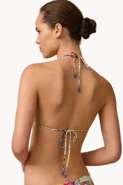 Bikini Tops|Monte u0026 Lou Stevie Crochet Edge Slide Tri Multi