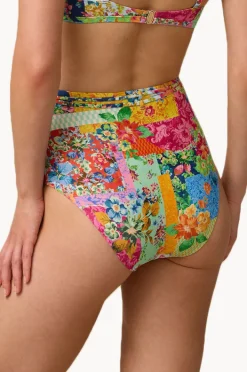 Bottoms|Monte u0026 Lou Stevie High Waist Belted Retro Pant Multi