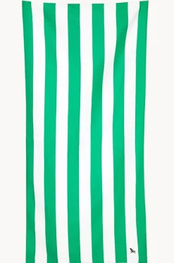 Towels|Towels|Dock And Bay Stripe Cabana Microfibre Towel Green cancun