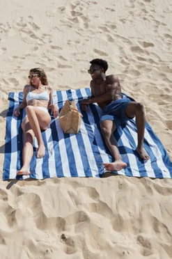 Towels|Towels|Dock And Bay Stripe Cabana Towel For Two Navy