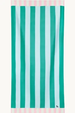 Towels|Towels|Dock And Bay Stripe Clubhouse Microfibre Towel Pastel