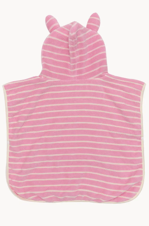 Towel Robes & Ponchos|Towel Robes & Ponchos|Sunny Life Stripe Cotton Candy Kids Hooded Towel Pink
