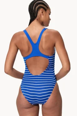 One Pieces|Speedo Stripe Endurance+ Medalist One Piece Sapphire