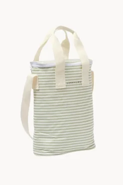 Cooler Bags|Picnic Vibes|Sunny Life Stripe Light Cooler Drinks Bag Sage