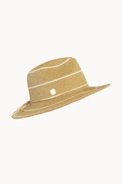 Headwear|Sundaise Stripe Panama Hat White/Natural