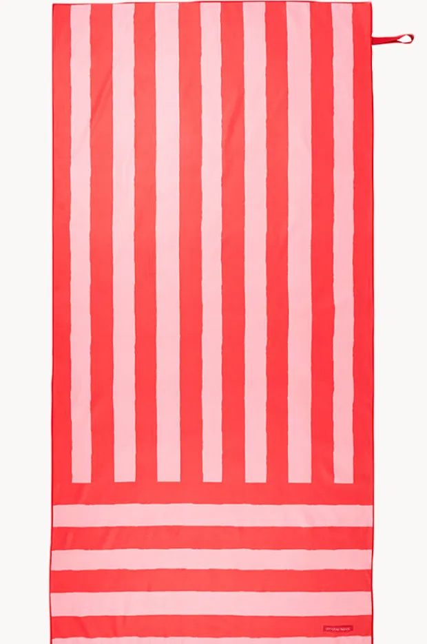 Towels|Towels|Annabel Trends Stripe Sand Free Towel Red