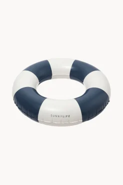 Pool Inflatables|Sunny Life Stripe Slim Tube Pool Ring Navy