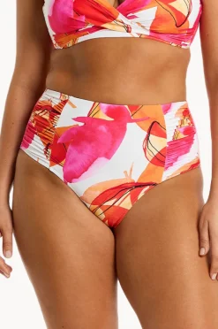 Bottoms|Sea Level Sublime Gathered High Waist Pant Flame