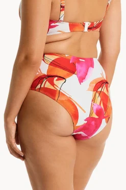 Bottoms|Sea Level Sublime Gathered High Waist Pant Flame