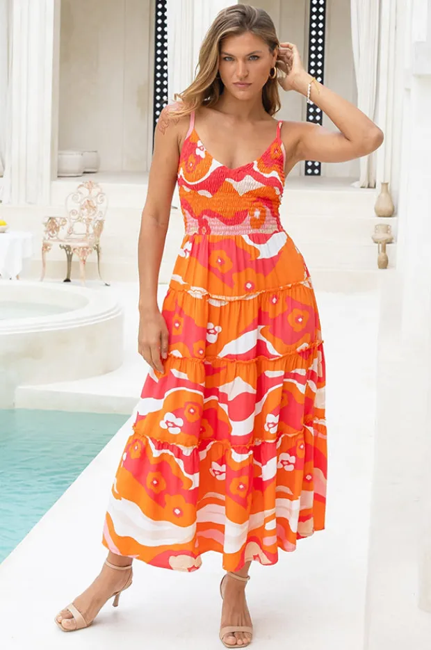 Dresses|Go Girl Summer Traveller Maxi Dress Sunrise