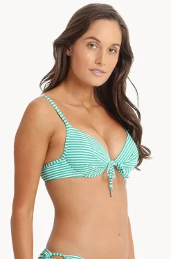 Bikini Tops|Sunseeker Summer Surf Moulded Push Up Bra Green