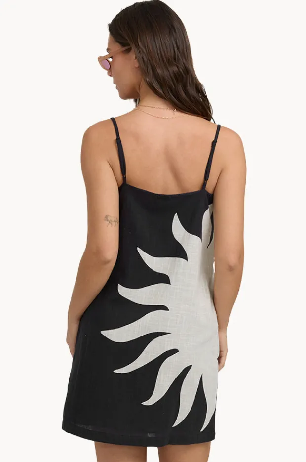 Dresses|Billabong Sun Rays Mini Dress Black/White