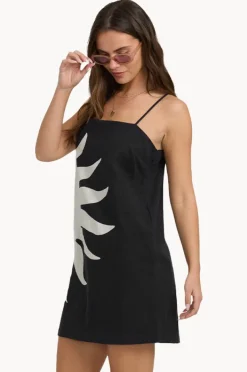 Dresses|Billabong Sun Rays Mini Dress Black/White