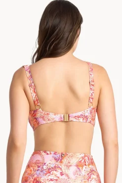 Bikini Tops|Sunseeker Sundance E/F Cup Frill Bra Peach