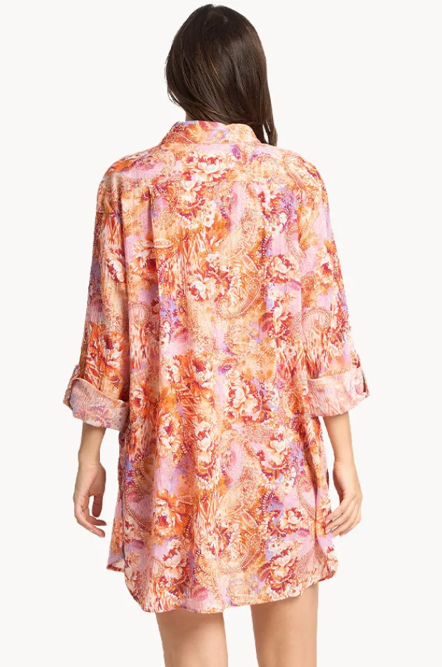 Overswim|Sunseeker Sundance Painters Shirt Peach