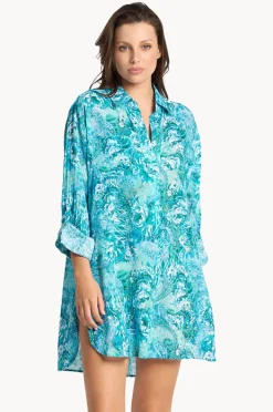 Overswim|Sunseeker Sundance Painters Shirt Blue