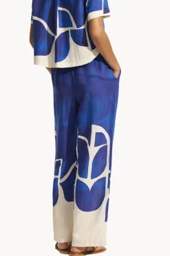 Pants|Seafolly Sunray Drawstring Pant Marine