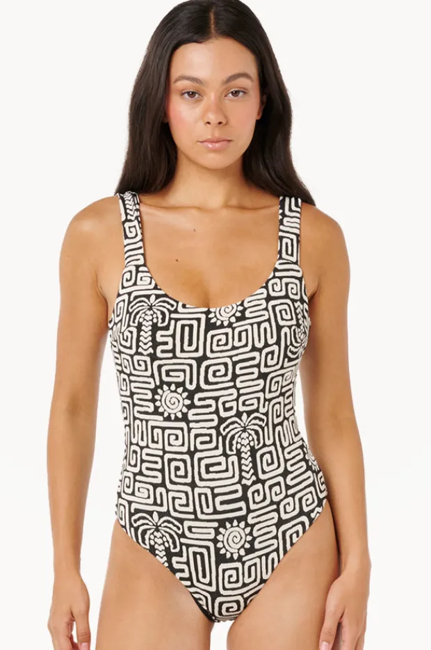 One Pieces|Rip Curl Sunset Jacquard One Piece BLACK