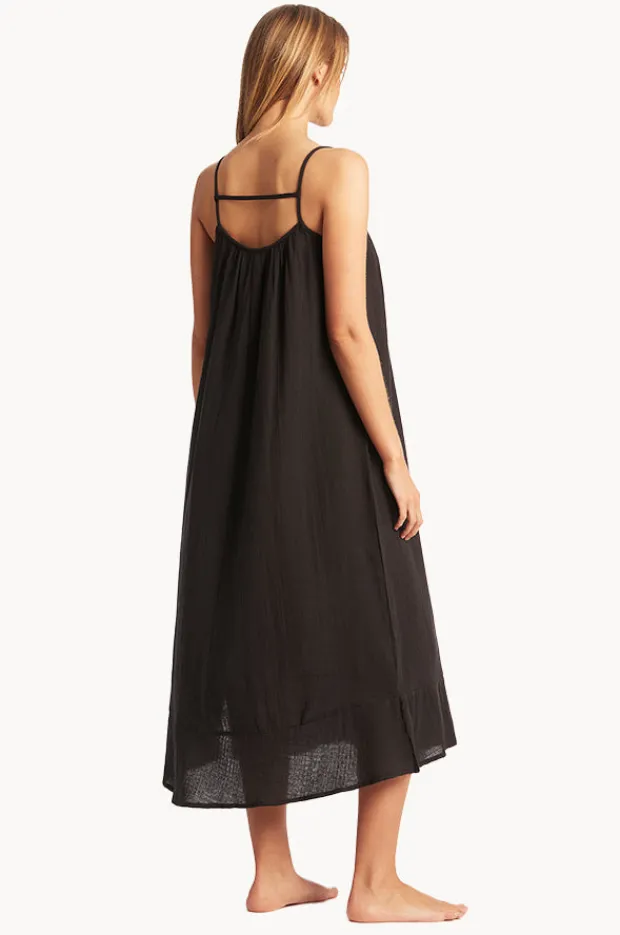 Dresses|Sea Level Sunset Sun Dress Black
