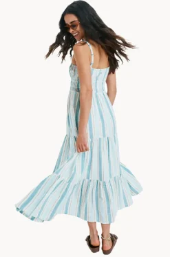 Dresses|Roxy Sunshine Coastline Stripe Dress Egret