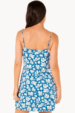 Dresses|Rip Curl Surf Dreams Printed Rib Mini Dress Blue